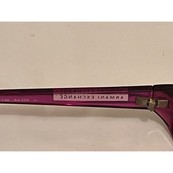 Armani Exchange Glasses Frame ~ With Case ~ Purple - Picture 9 of 12